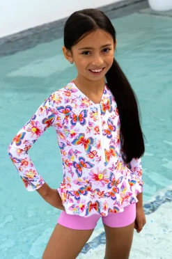 Salty Ink Girls Miss Aloha Boyleg Sunsuit