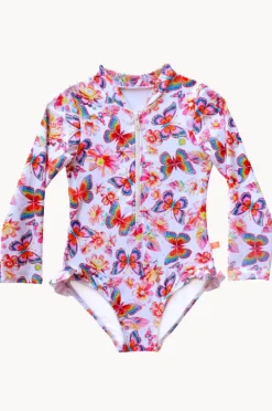Salty Ink Girls Miss Aloha Long Sleeve Sunsuit