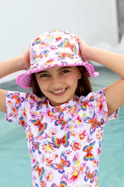 Salty Ink Girls Miss Aloha Reversible Sunhat