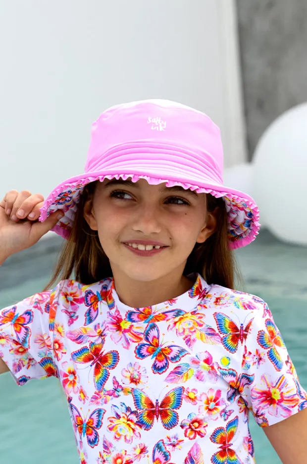 Salty Ink Girls Miss Aloha Reversible Sunhat