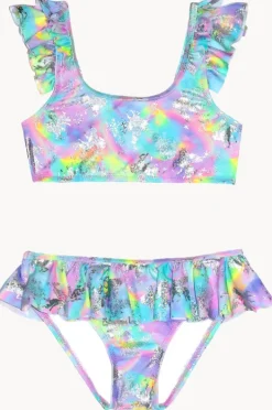 Salty Ink Girls Miss Dazzle Frill Crop Set