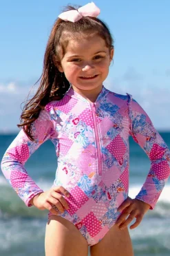 Salty Ink Girls Miss Dollhouse Long Sleeve Sunsuit
