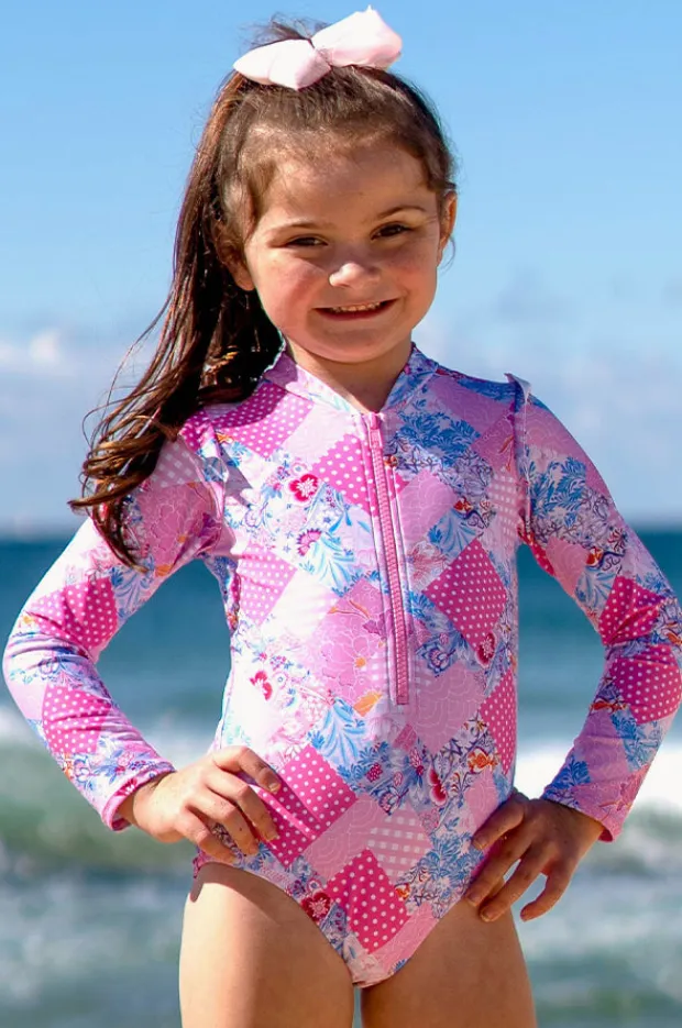 Salty Ink Girls Miss Dollhouse Long Sleeve Sunsuit