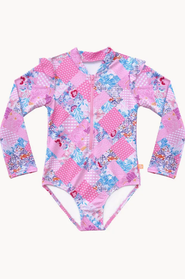 Salty Ink Girls Miss Dollhouse Long Sleeve Sunsuit