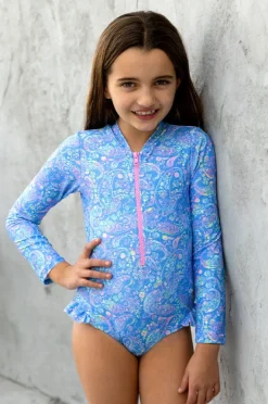 Salty Ink Girls Miss Mystical Long Sleeve Sunsuit