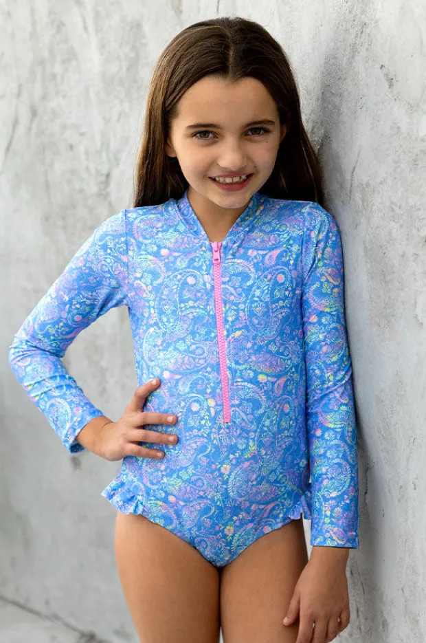 Salty Ink Girls Miss Mystical Long Sleeve Sunsuit
