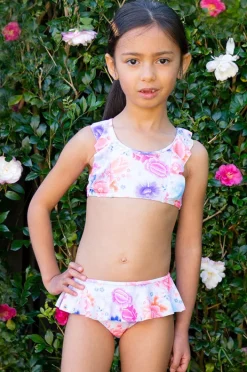 Salty Ink Girls Miss Frill Crop Set
