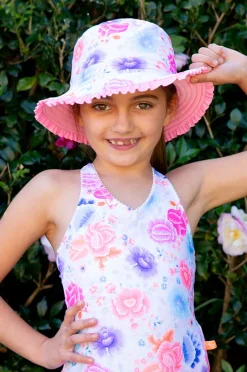 Salty Ink Girls Miss Reversible Sunhat
