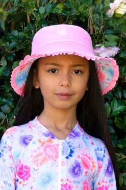 Salty Ink Girls Miss Reversible Sunhat