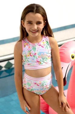 Salty Ink Girls Miss Vacay Crop Set