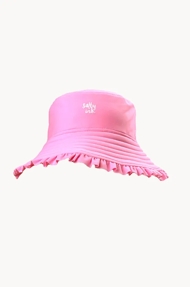 Salty Ink Girls Miss Vacay Reversible Sunhat