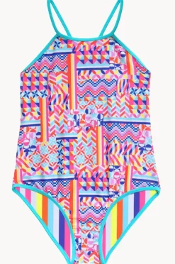 Salty Ink Girls Neo Geo Reversible One Piece