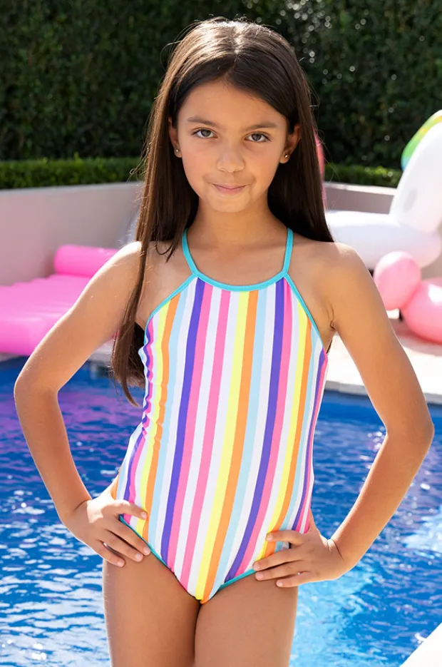 Salty Ink Girls Neo Geo Reversible One Piece