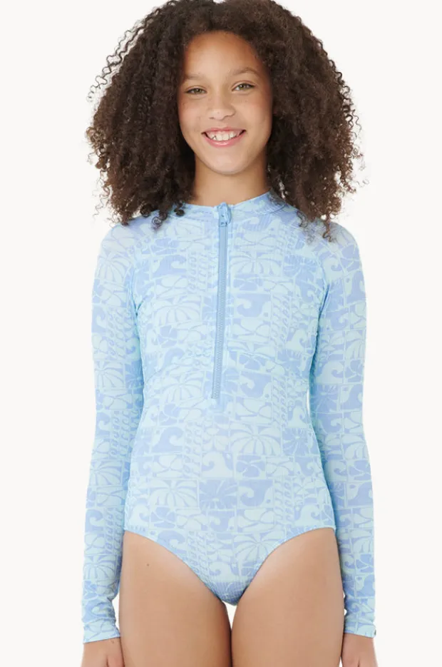 Rip Curl Girls Oceanic Rib Sunsuit