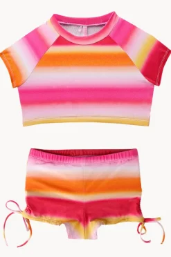 Seafolly Girls Girls Ombre Crop Suntop Set