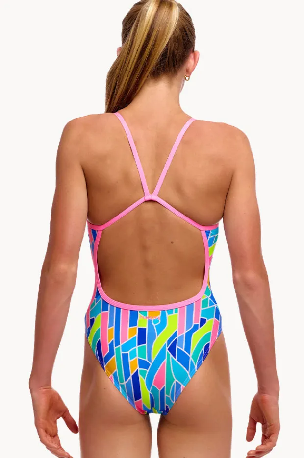 Funkita Girls Pillared Single Strap One Piece