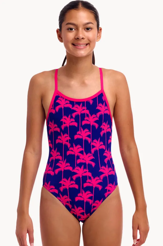 Funkita Girls Pinky Palms Single Strap One Piece