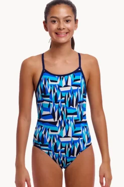 Funkita Girls Polar Caps Diamond Back One Piece