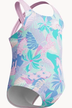 Speedo Girls Print Cross Back One Piece