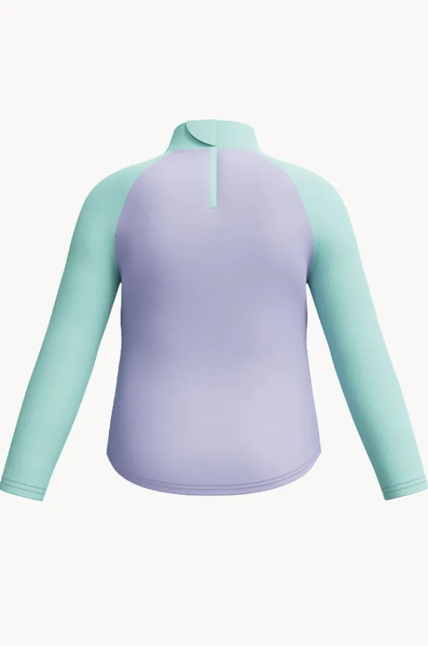 Speedo Girls Print Long Sleeve Suntop