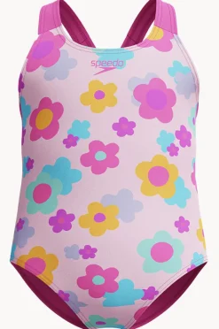 Speedo Girls Print One Piece