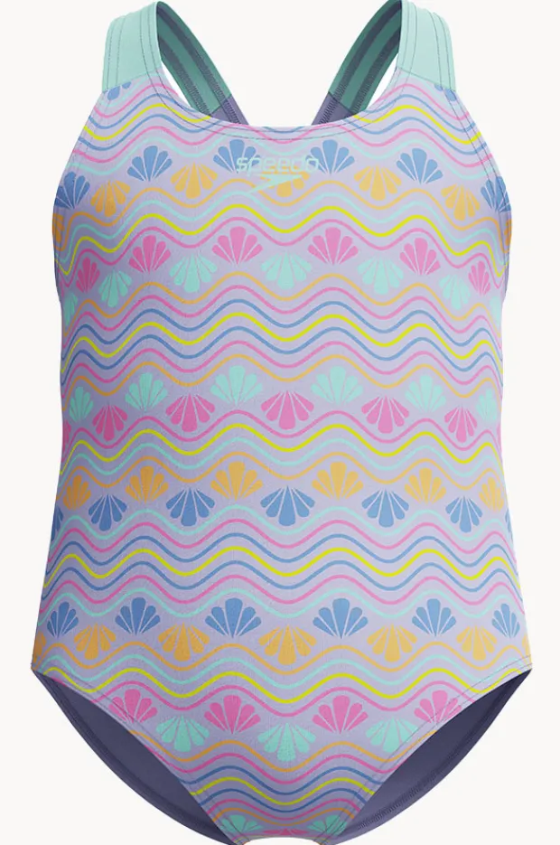 Speedo Girls Print One Piece