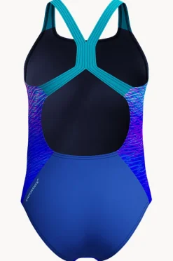 Speedo Girls Print Placement Powerback One Piece