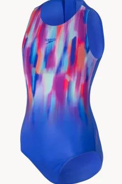 Speedo Girls Printed Hydrasuit One Piece