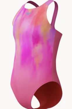 Speedo Girls Printed Pulseback One Piece