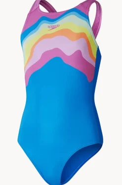 Speedo Girls Printed Pulseback One Piece