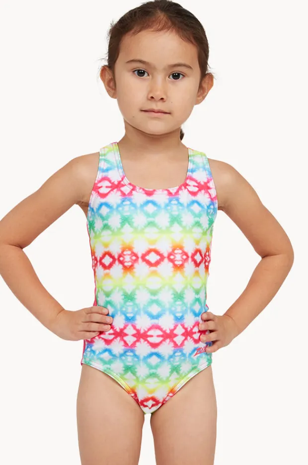 Zoggs Girls Rainbow Haze Action Back One Piece