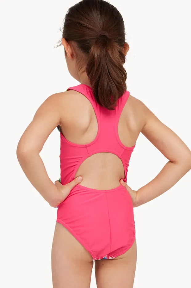 Zoggs Girls Rainbow Haze Action Back One Piece