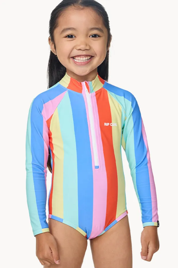 Rip Curl Girls Rainbow Stripe Sunsuit