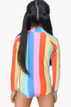 Rip Curl Girls Rainbow Stripe Sunsuit