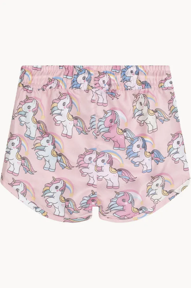 Huxbaby Girls Rainbow Unicorn Swim Short