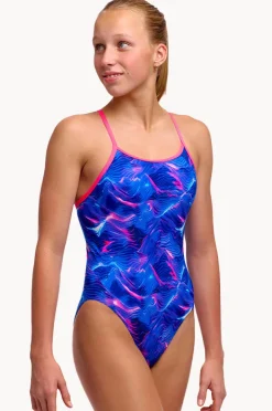 Funkita Girls Rising Tide Diamond Back One Piece