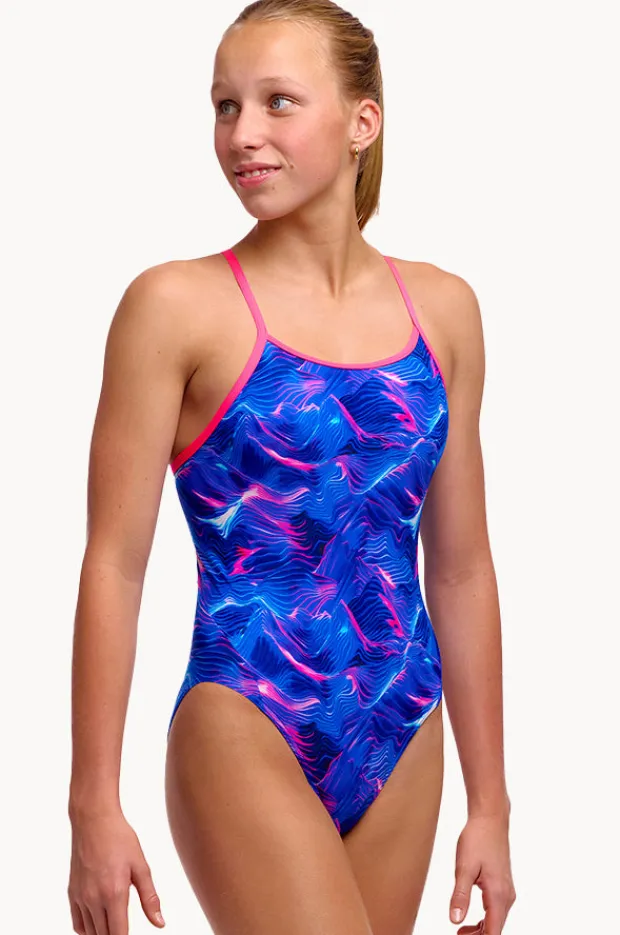 Funkita Girls Rising Tide Diamond Back One Piece