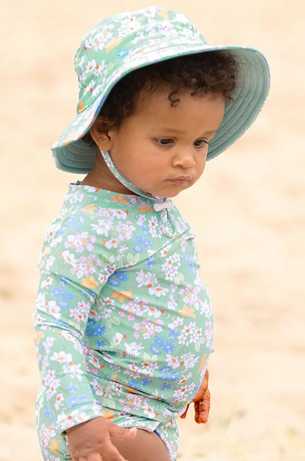 Toshi Girls Sea Blossom Swim Sunhat