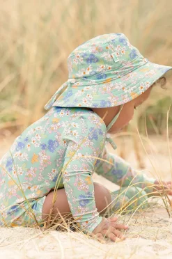 Toshi Girls Sea Blossom Swim Sunhat