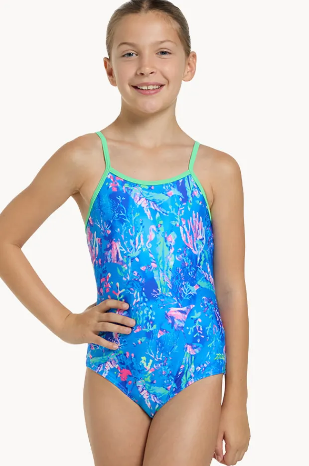 Zoggs Girls Sea Space Yaroomba Floral One Piece