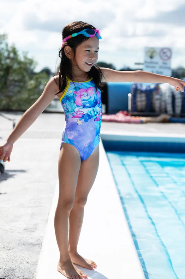 Zoggs Girls Seal Tex Back One Piece