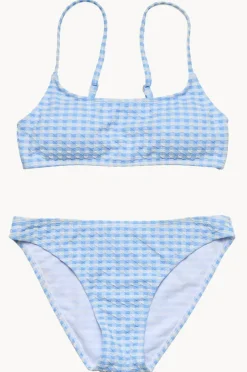 Snapper Rock Girls Seaside Gingham Crop Set