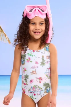 Seafolly Girls Girls Secret Vacay Cut Out One Piece