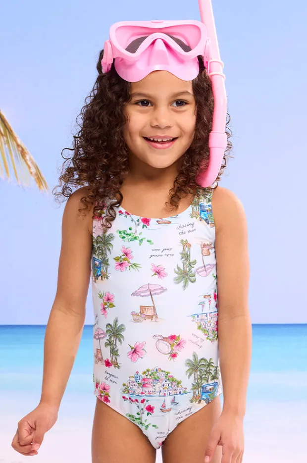 Seafolly Girls Girls Secret Vacay Cut Out One Piece
