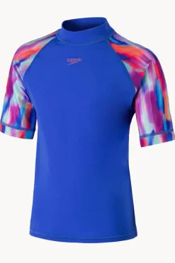 Speedo Girls Short Sleeve Suntop