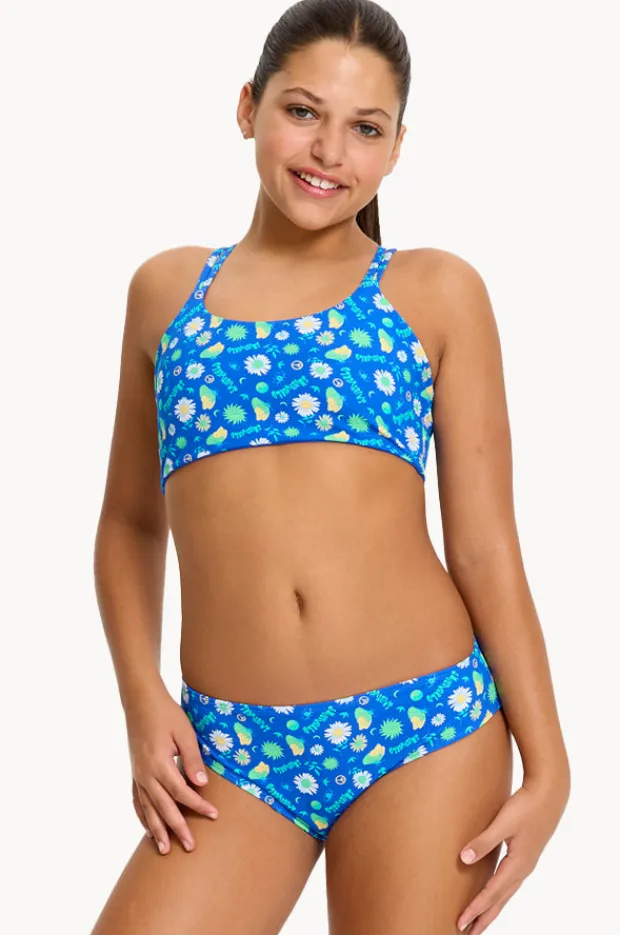 Modibodi Girls Smileyworld Boho Botanical Crop Set