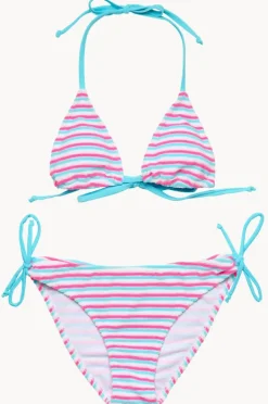 Snapper Rock Girls Sorbet Stripe Tri Set