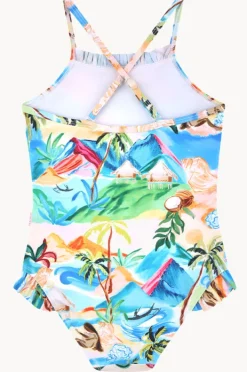Seafolly Girls Girls South Pacific Frill One Piece