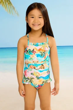 Seafolly Girls Girls South Pacific Frill One Piece