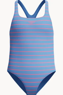 Speedo Girls Stripe Medalist One Piece